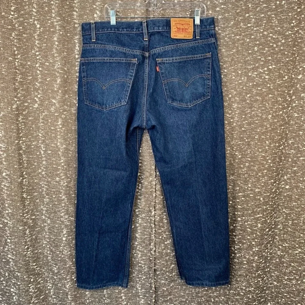 Vintage 90's Levi's 505‎ Regular Fit Straight Leg Blue Denim Jeans Men's 38x30